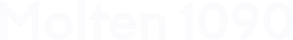 molten 1090 wordmark logo white