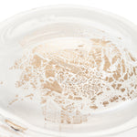 molten 1090 hand blown glass gold fleck macro close up