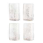 Molten 1090 FLECK hand blown glass tumblers gold set of 4