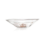 Molten 1090 FLECK hand blown glass bowl gold side view