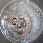 molten 1090 hand blown glass fleck bowl silver glass gifts